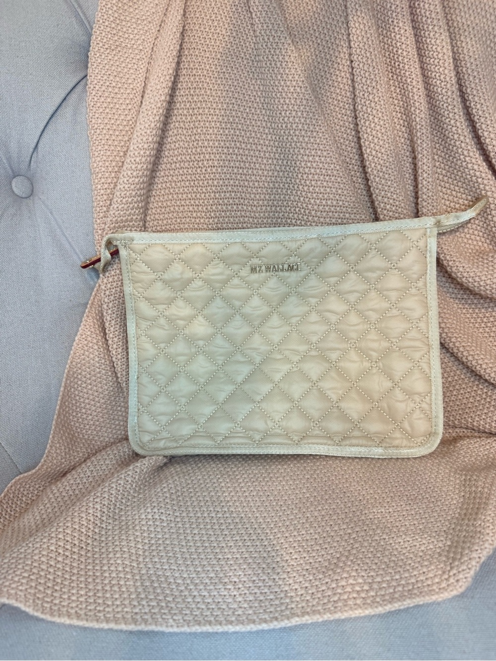 MZ Wallace Metro Clutch in Buff